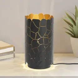 Tischlampe Aralena Lindby, dimmbar, schwarz, für Wohn- / Esszimmer, Metall, Modern, Tischlampe
