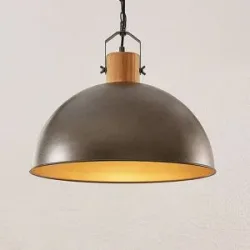 Hängelampe Holgar Lindby, dimmbar, grün, für Wohn- / Esszimmer, Metall, Industrielles Design, Pendelleuchte
