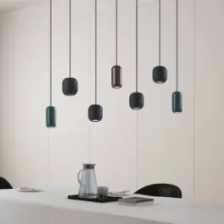 Hängelampe Narion Lucande, dimmbar, Multicolour, für Wohn- / Esszimmer, Metall, Modern, Pendelleuchte