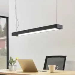 Hängelampe Cuna Arcchio, schwarz, für Arbeitszimmer / Büro, Aluminium, Modern