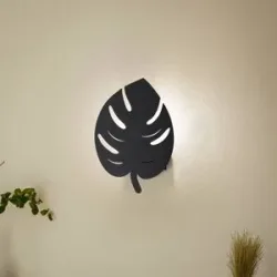 Wandlampe Sivani MR-843 Opviq, dimmbar, schwarz, für Wohn- / Esszimmer, Metall, Modern, Wandleuchte, Wandlampe Innen