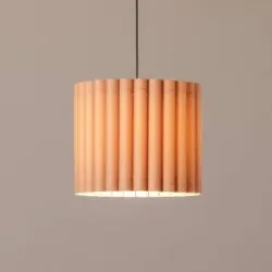 Hängelampe Aria Duolla, dimmbar, braun / rost, für Wohn- / Esszimmer, Textil / Stoff / Seide, Pendelleuchte