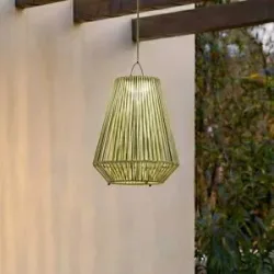 Lindby LED-Solarhängelampe Austas, grün, Ø 32 cm, USB, IP54 Austas Lindby, dimmbar, grün, Kunststoff, Modern, Solarleuchten