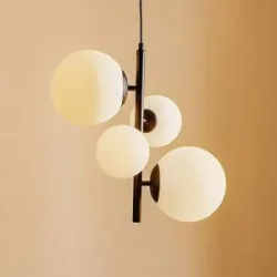 Hängelampe Dione ALDEX, dimmbar, schwarz, für Wohn- / Esszimmer, Glas, Modern, Pendelleuchte
