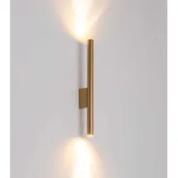 Euluna Wandlampe Laser Nowodvorski Lighting, dimmbar, messing / gold, für Wohn- / Esszimmer, Metall, Modern, Wandleuchte, Wandlampe Innen