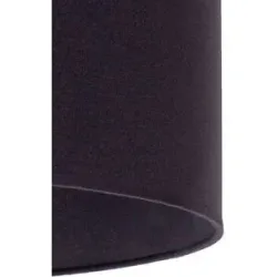 Lampenschirm Roller Ø 50 cm, schwarz Duolla, schwarz, Textil / Stoff / Seide
