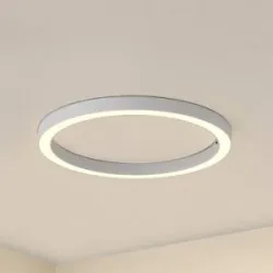 LED Deckenlampe Neor Lucande, dimmbar, weiß / opal, für Flurbereich, Metall, Modern, LED Deckenleuchte