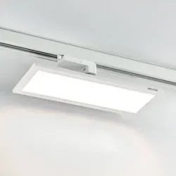 Arcchio LED-Panel Hairis, weiß, 4.000 K, 30 cm, 3-Phasen Hairis, weiß / opal, für Arbeitszimmer / Büro, Kunststoff, Modern, Stromschienenstrahler