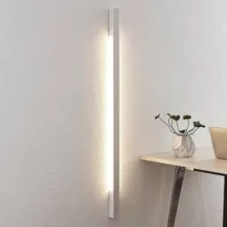 Wandlampe Ivano Arcchio, weiß / opal, für Flurbereich, Aluminium, Modern, LED Wandleuchte, Wandlampe Innen