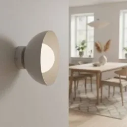 Wandlampe Bibi K1 EMIBIG LIGHTING, dimmbar, alu / grau / zink, für Wohn- / Esszimmer, Glas, Modern, Wandleuchte, Wandlampe Innen