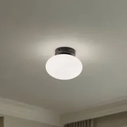 Deckenlampe Ufo Domiluce, dimmbar, weiß / opal, für Wohn- / Esszimmer, Glas, Modern, Deckenlampe