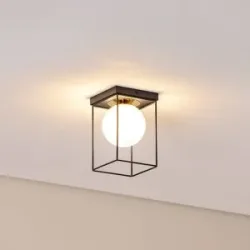 Deckenlampe Aroma SIGMA, dimmbar, schwarz, für Flurbereich, Metall, Modern, Deckenlampe