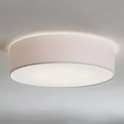 Deckenlampe Rondo TK Lighting, dimmbar, weiß / opal, für Schlafzimmer, Textil / Stoff / Seide, Modern, Deckenlampe