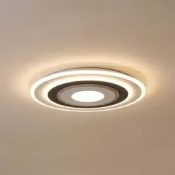 LED Deckenlampe Rebeka Lindby, dimmbar, weiß / opal, für Wohn- / Esszimmer, Kunststoff, Modern, LED Deckenleuchte