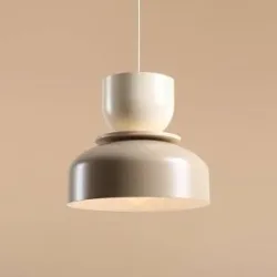 Hängelampe Uto ALDEX, dimmbar, creme / amber, für Wohn- / Esszimmer, Metall, Modern, Pendelleuchte