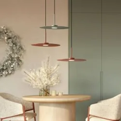 Euluna Hängelampe Simone Nowodvorski Lighting, dimmbar, blau, für Wohn- / Esszimmer, Metall, Modern, Pendelleuchte