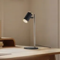 Tischlampe Lume Lucea, schwarz, für Wohn- / Esszimmer, Metall, Tischlampe