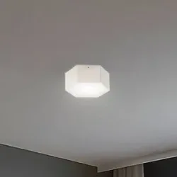 LED Deckenlampe Libre Argon, weiß / opal, für Wohn- / Esszimmer, Metall, LED Deckenleuchte