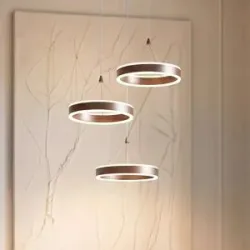 Hängelampe Kolo Lucande, dimmbar, braun / rost, für Wohn- / Esszimmer, Metall, Modern
