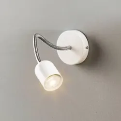 Wandlampe maxi Eko-Light, dimmbar, weiß / opal, für Wohn- / Esszimmer, Metall, Modern, Wandleuchte, Wandlampe Innen