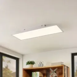 LED Deckenlampe Quais Lindby, weiß / opal, für Küche, Aluminium, Modern, LED Deckenleuchte