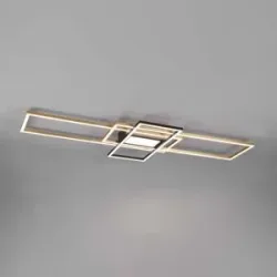 Deckenlampe Carphira Metall 105 cm 6.5 cm - Farbe: messing matt - LED - Lichtfarbe: Warmweiss - Kaltes Tagesweiss - Deckenlampe- LED Energiesparlampe