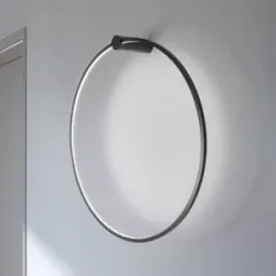 Wandlampe Saturno Milagro Lighting, schwarz, für Wohn- / Esszimmer, Aluminium, Modern, LED Wandleuchte, Wandlampe Innen