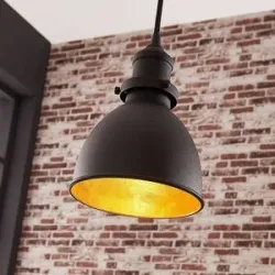 Hängelampe Jasminka Lindby, dimmbar, schwarz, für Küche, Metall, Modern, Pendelleuchte