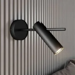 Wandspot Leda 1, einflammig, schwarz SIGMA, dimmbar, schwarz, für Wohn- / Esszimmer, Metall, Modern, Strahler