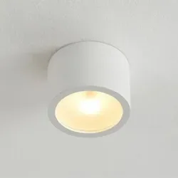 Arcchio Downlight Nieva, G9, weiß, rund, Ø 10cm, Metall Nieva Arcchio, dimmbar, weiß / opal, für Flurbereich, Aluminium, Modern, Downlights