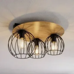 Deckenlampe Malin SIGMA, dimmbar, Holz hell, für Wohn- / Esszimmer, Holz, Modern, Deckenlampe