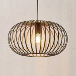 Hängelampe Nahele Lindby, dimmbar, für Wohn- / Esszimmer, Metall, Vintage, Pendelleuchte