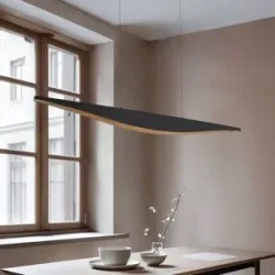 Hängelampe Clavit Lucande, dimmbar, schwarz, für Wohn- / Esszimmer, Metall, Modern
