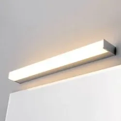 Wandlampe PHILIPPA Lindby, chrom / silber, für Badezimmer, Metall, Modern, Wandleuchte, Wandlampe Bad