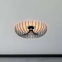 Deckenlampe Aspendos N-639 Opviq, dimmbar, schwarz, für Wohn- / Esszimmer, Metall, Deckenlampe
