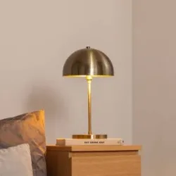 Tischlampe Varzan 10857 Opviq, bronze / altmessing, für Wohn- / Esszimmer, Metall, Tischlampe
