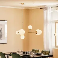 Hängelampe Dione ALDEX, dimmbar, messing / gold, für Wohn- / Esszimmer, Metall, Modern, Pendelleuchte