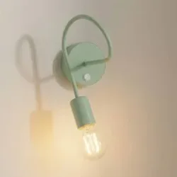 Wandlampe Oxford HELAM, dimmbar, grün, für Wohn- / Esszimmer, Metall, Junges Wohnen, Wandleuchte, Wandlampe Innen
