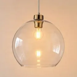 Glas Hängelampe Cubus TK Lighting, dimmbar, klar / transparent, für Wohn- / Esszimmer, Glas, Modern, Pendelleuchte