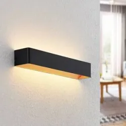 Wandlampe Karam Arcchio, dimmbar, schwarz, für Wohn- / Esszimmer, Aluminium, Modern, LED Wandleuchte, Wandlampe Innen