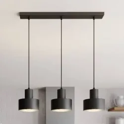 Hängelampe Rif SIGMA, dimmbar, schwarz, für Wohn- / Esszimmer, Metall, Modern, Pendelleuchte