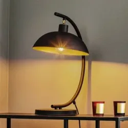 Tischlampe 1036 ALDEX, schwarz, für Wohn- / Esszimmer, Metall, Tischlampe