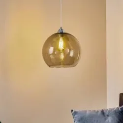 Glas Hängelampe Colour SOLLUX LIGHTING, dimmbar, alu / grau / zink, für Wohn- / Esszimmer, Glas, Modern, Pendelleuchte