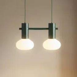 Glas Hängelampe Flo ALDEX, dimmbar, grün, für Wohn- / Esszimmer, Metall, Design, Pendelleuchte