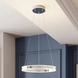 Hängelampe Lyani Lucande, dimmbar, chrom / silber, für Wohn- / Esszimmer, Metall, Modern