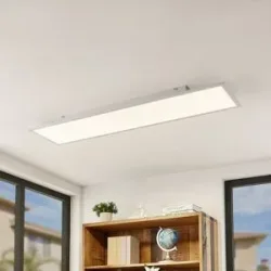 LED Deckenlampe Quais Lindby, weiß / opal, für Küche, Aluminium, Modern, LED Deckenleuchte