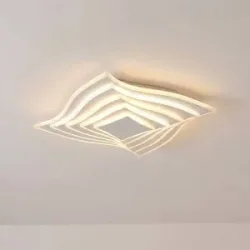 LED Deckenlampe Rebeka Lindby, dimmbar, weiß / opal, für Wohn- / Esszimmer, Metall, Modern, LED Deckenleuchte