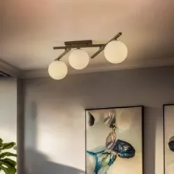 Deckenlampe Smart EMIBIG LIGHTING, dimmbar, schwarz, für Wohn- / Esszimmer, Metall, Modern, Deckenlampe