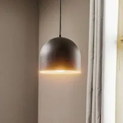 Hängelampe Madison HELAM, dimmbar, schwarz, für Wohn- / Esszimmer, Metall, Modern, Pendelleuchte