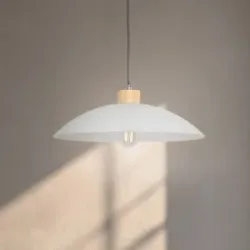 Glas Hängelampe OHANA ONLI, dimmbar, weiß / opal, für Wohn- / Esszimmer, Glas, Skandinavisch, Pendelleuchte